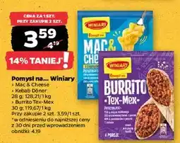 Netto Burrito tex-mex Winiary Pomysł Na oferta