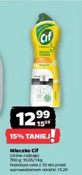 Netto Mleczko do czyszczenia z mikrokryształkami lemon Cif Cream oferta