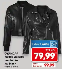 Kaufland OYANDA Kurtka damska bomberka lub biker oferta