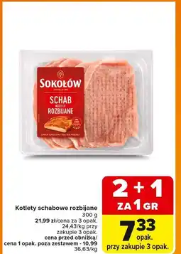 Carrefour Market Kotlety schabowe rozbijane Sokołów oferta
