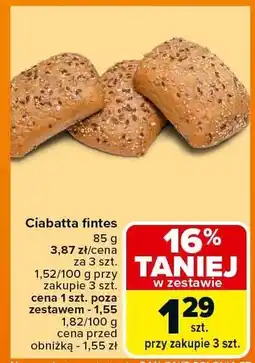 Carrefour Market Ciabatta fintes Carrefour Market oferta