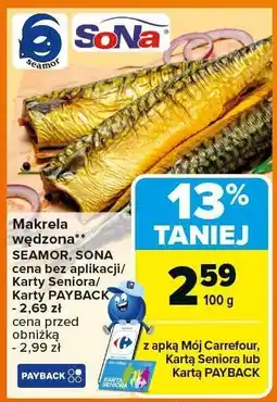 Carrefour Market Makrela wędzona Seamor Sona oferta