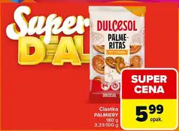 Carrefour Ciastka Palmeritas Dulcesol oferta
