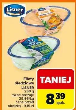 Carrefour Filety śledziowe Lisner oferta