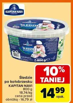 Carrefour Śledzie po kołobrzesku Kapitan Navi oferta