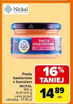 Carrefour Pasta kawiowa z łososiem Nickal oferta