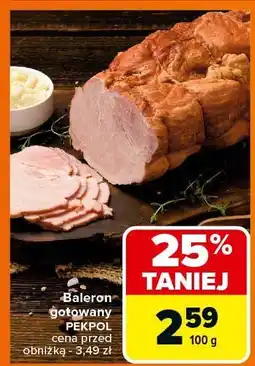 Carrefour Baleron gotowany Pekpol oferta