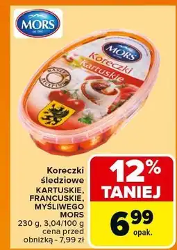 Carrefour Koreczki śledziowe kaszubskie francuskie myśliwego Mors oferta