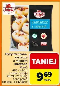 Carrefour Pyzy z mięsem mrożone Jawo oferta