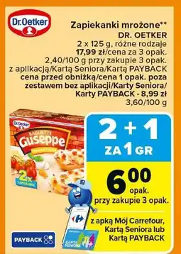 Carrefour Zapiekanki mrożone Dr.Oetker oferta