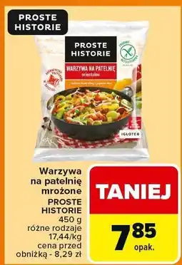 Carrefour Warzywa na patelnię mrożone Proste Historie oferta