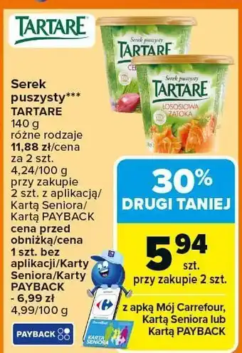 Carrefour Serek puszysty Tartare oferta