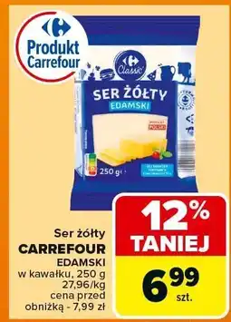 Carrefour Ser żółty edamski Carrefour oferta