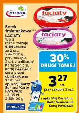 Carrefour Serek śmietankowy Łaciaty oferta
