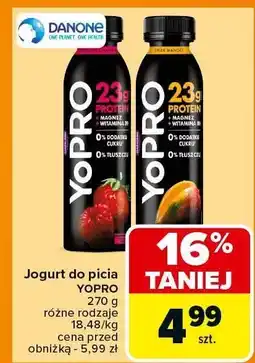Carrefour Jogurt do picia YoPro Danone oferta
