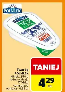Carrefour Twaróg klinek Polmlek oferta