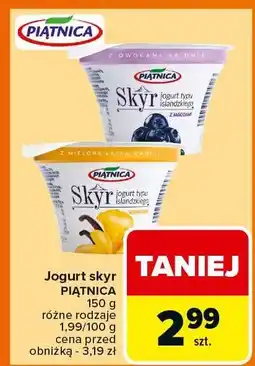 Carrefour Jogurt skyr Piątnica oferta