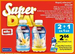 Carrefour Napój mleczny Müller różne rodzaje oferta