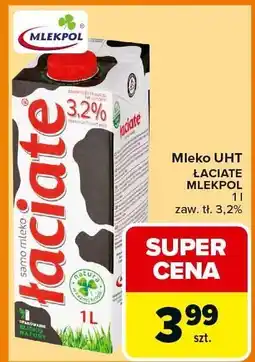 Carrefour Mleko UHT Łaciate Mlekpol oferta