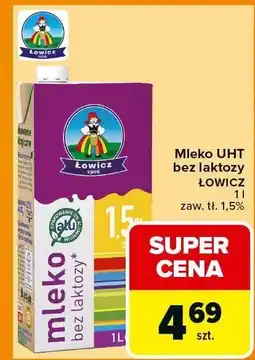 Carrefour Mleko UHT bez laktozy Łowicz oferta