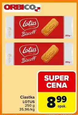 Carrefour Ciastka Lotus Biscoff oferta