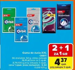 Carrefour Guma do żucia Orbit XXL oferta