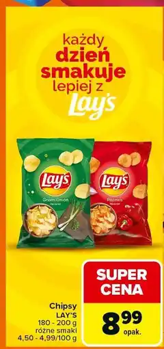 Carrefour Chipsy Lay's oferta
