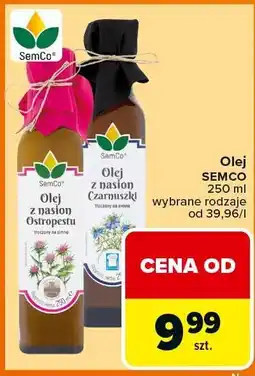 Carrefour Olej z nasion czarnuszki Semco oferta