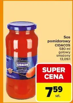 Carrefour Sos pomidorowy Cidacos oferta