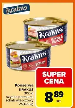 Carrefour Konserwa Krakus szynka premium/schab wieprzowy oferta