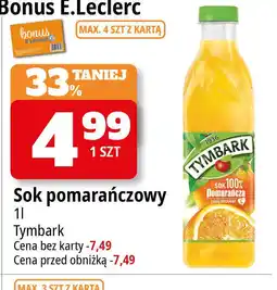 E.Leclerc Sok pomarańczowy Tymbark oferta