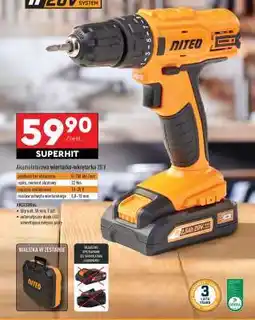 Biedronka Akumulatorowa wiertarko-wkrętarka 20 V oferta
