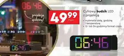 Biedronka Cyfrowy budzik LED z projekcją oferta