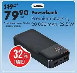 Biedronka Powerbank Premium Stark 4, 20 000 mAh, 22,5 W oferta