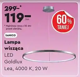 Biedronka Lampa wisząca LED Goldlux Lea, 4000 K, 20 W oferta