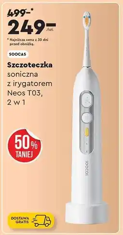 Biedronka Szczoteczka soniczna z irygatorem Neos T03, 2 w 1 oferta