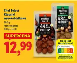Lidl Klopsiki wysokobiałkowe Chef Select oferta