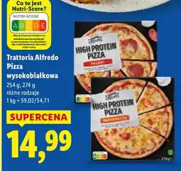Lidl Pizza wysokobiałkowa Trattoria Alfredo oferta