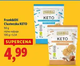 Lidl Ciasteczka KETO Frank&Oli oferta