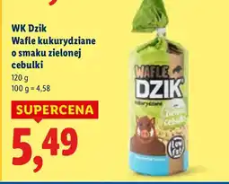 Lidl Wafle kukurydziane o smaku zielonej cebulki WK Dzik oferta