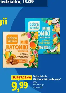 Lidl Mini batoniki z nerkowców Dobra Kaloria oferta