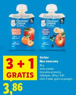 Lidl Mus owocowy Gerber oferta