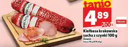 Topaz Kiełbasa krakowska sucha z szynki Olewnik oferta