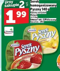 Topaz Serek homogenizowany Pyszny Mlekpol oferta