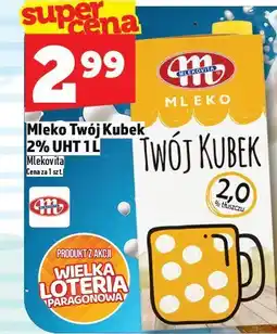 Topaz Mleko Twój Kubek 2% UHT Mlekovita oferta