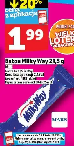 Topaz Baton Milky Way Mars oferta