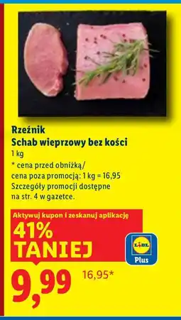 Lidl Schab wieprzowy bez kości Lidl oferta