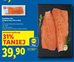 Lidl Pstrąg tęczowy filet ze skórą Targ Rybny Lidla oferta