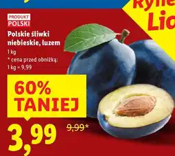 Lidl Śliwki niebieskie luzem Produkt Polski oferta