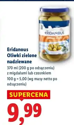 Lidl Oliwki zielone nadziewane Eridanous oferta